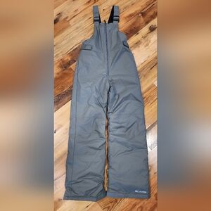 Youth size L, Columbia grey Insulated Snow Bib